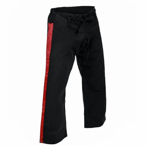 Black & Red Martial Arts Uniform Trouser